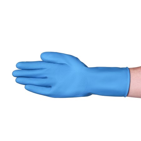 Vguard Latex Canners Blue Chemical Resistant Gloves unlined, 13" Rolled Cuff, PK 288 C23A38